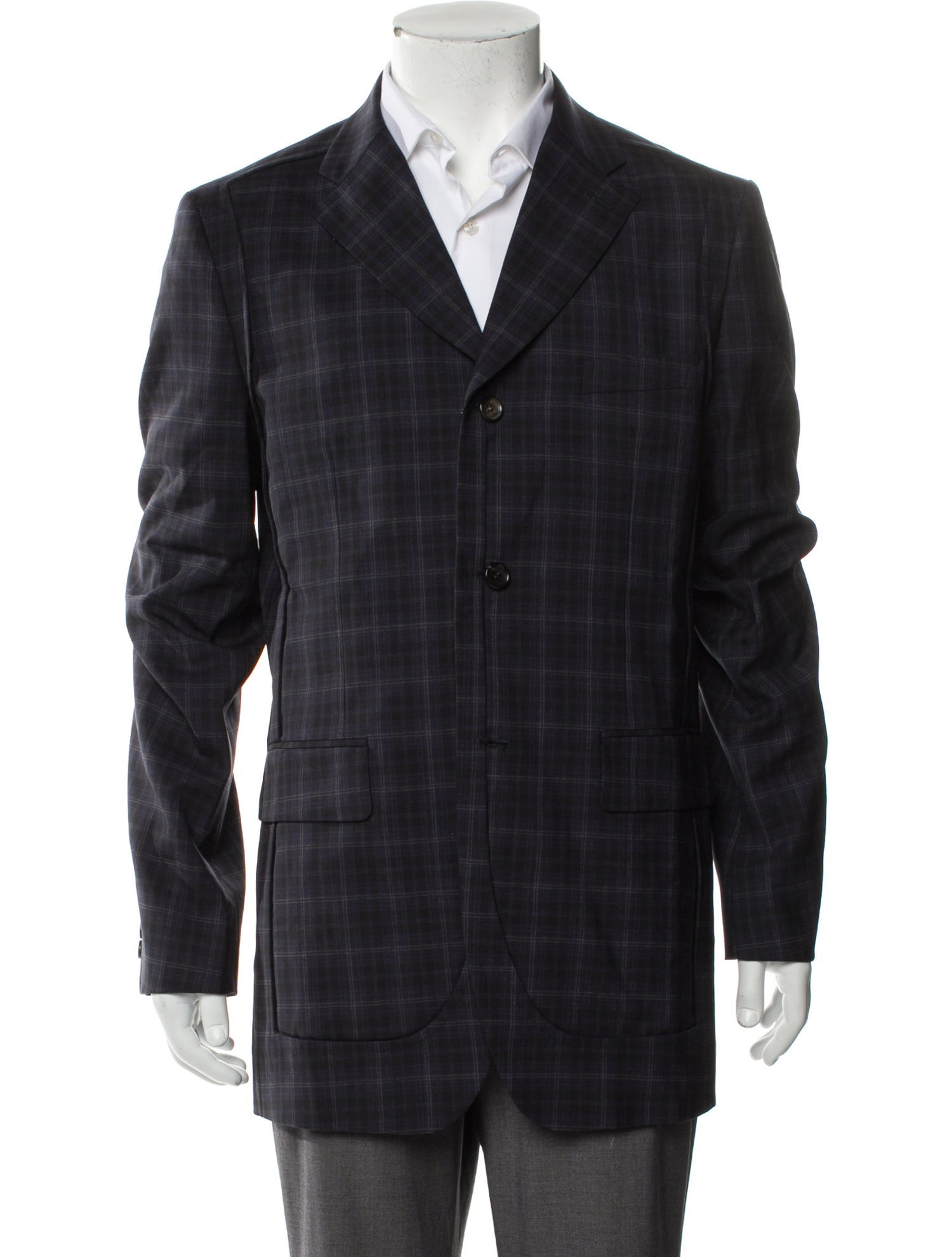 Comme des Garçons Homme Deux Wool Plaid Print Blazer w/ Tags