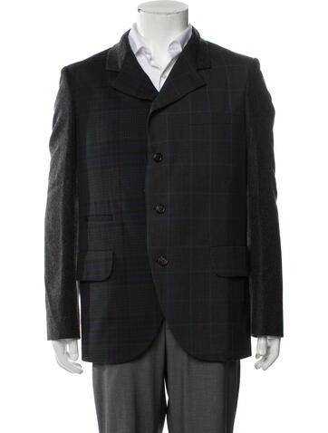 Comme des Garçons Homme Deux Suiting Plaid Print Blazer M