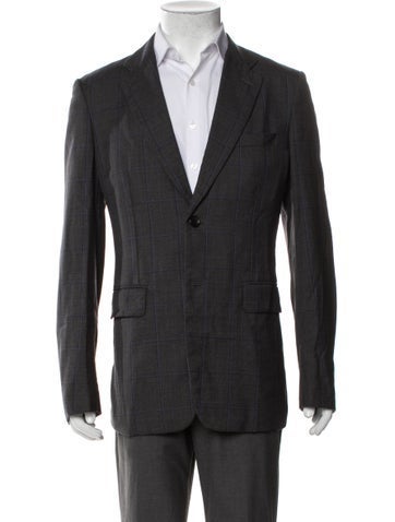 Comme des Garçons Homme Deux Suiting Plaid Print Blazer L