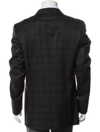 Comme des Garçons Homme Deux Wool Plaid Print Blazer