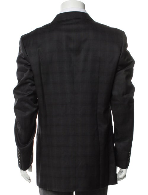 Comme des Garçons Homme Deux Wool Plaid Print Blazer