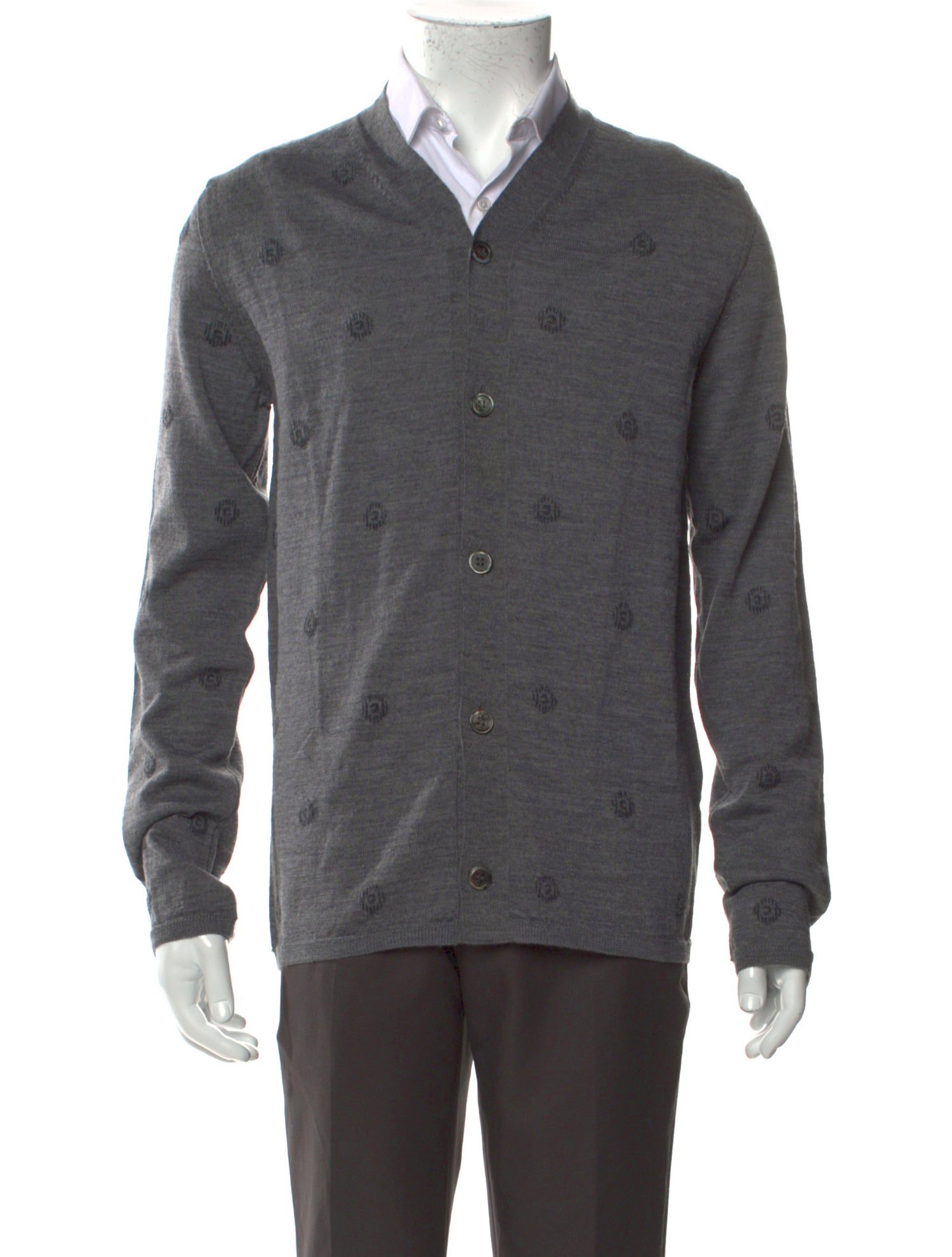 Comme des Garçons Homme Deux Wool V-Neck Cardigan w/ Tags