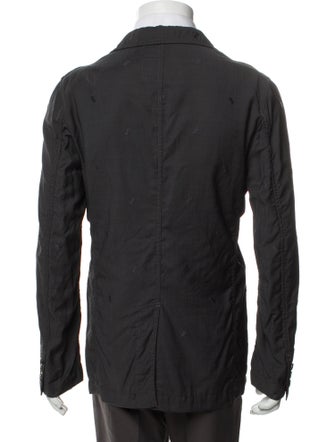 Comme des Garçons Homme Deux Wool Embroidered Accent Blazer