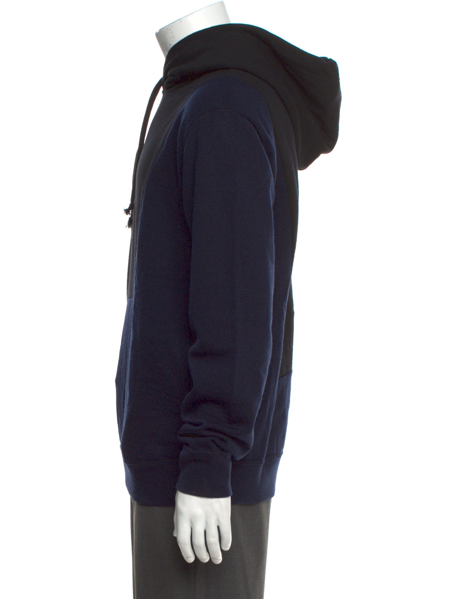 Comme des Garçons Homme Deux Wool Colorblock Pattern Hoodie w/ Tags