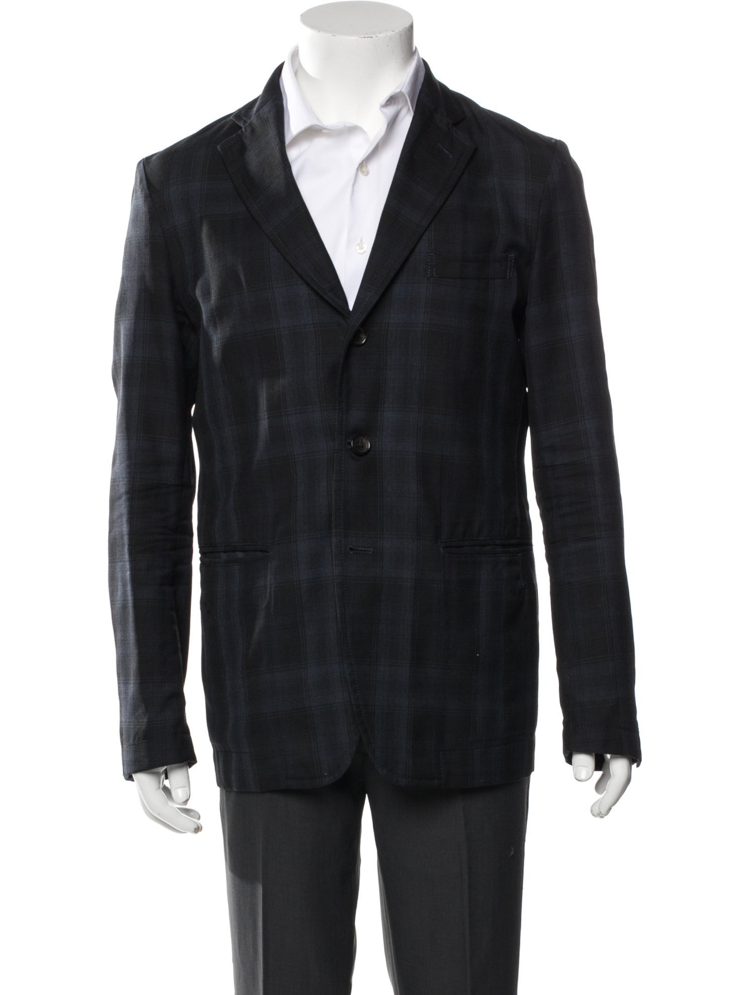 Comme des Garçons Homme Deux Plaid Print Blazer