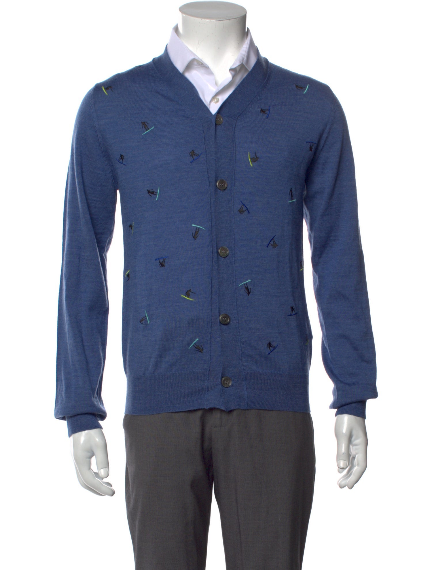 Comme des Garçons Homme Deux Wool V-Neck Cardigan w/ Tags