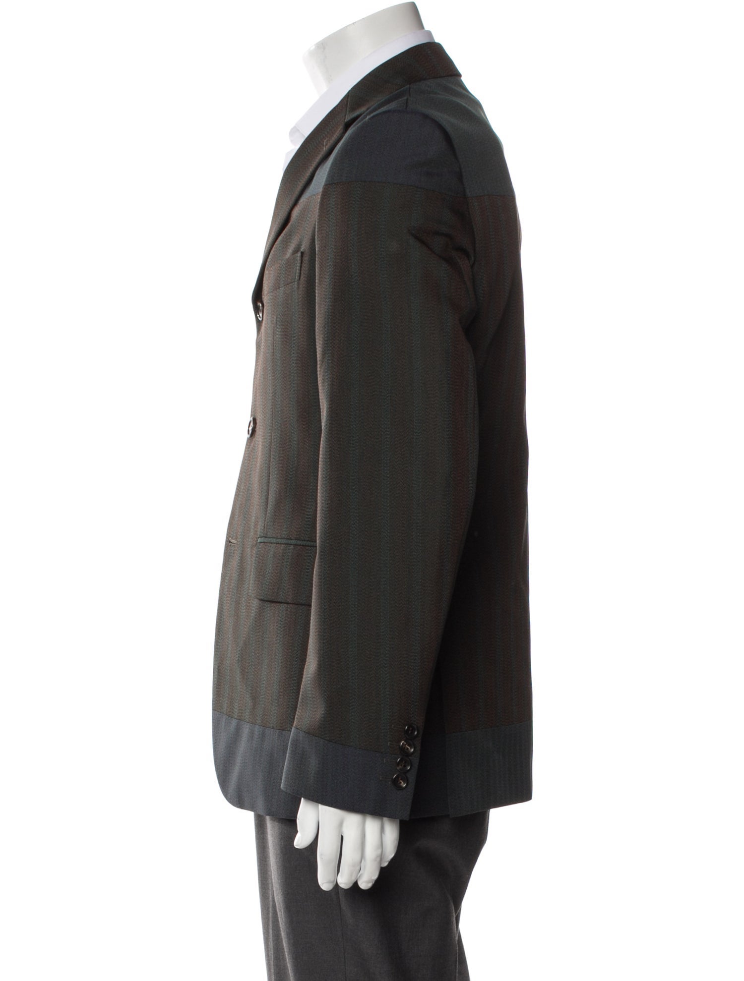 Comme des Garçons Homme Deux Wool Striped Blazer