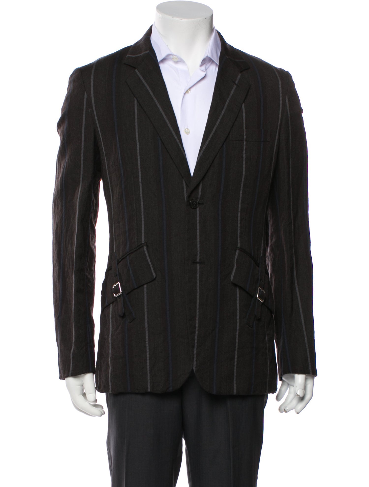 Comme des Garçons Homme Deux Wool Striped Blazer