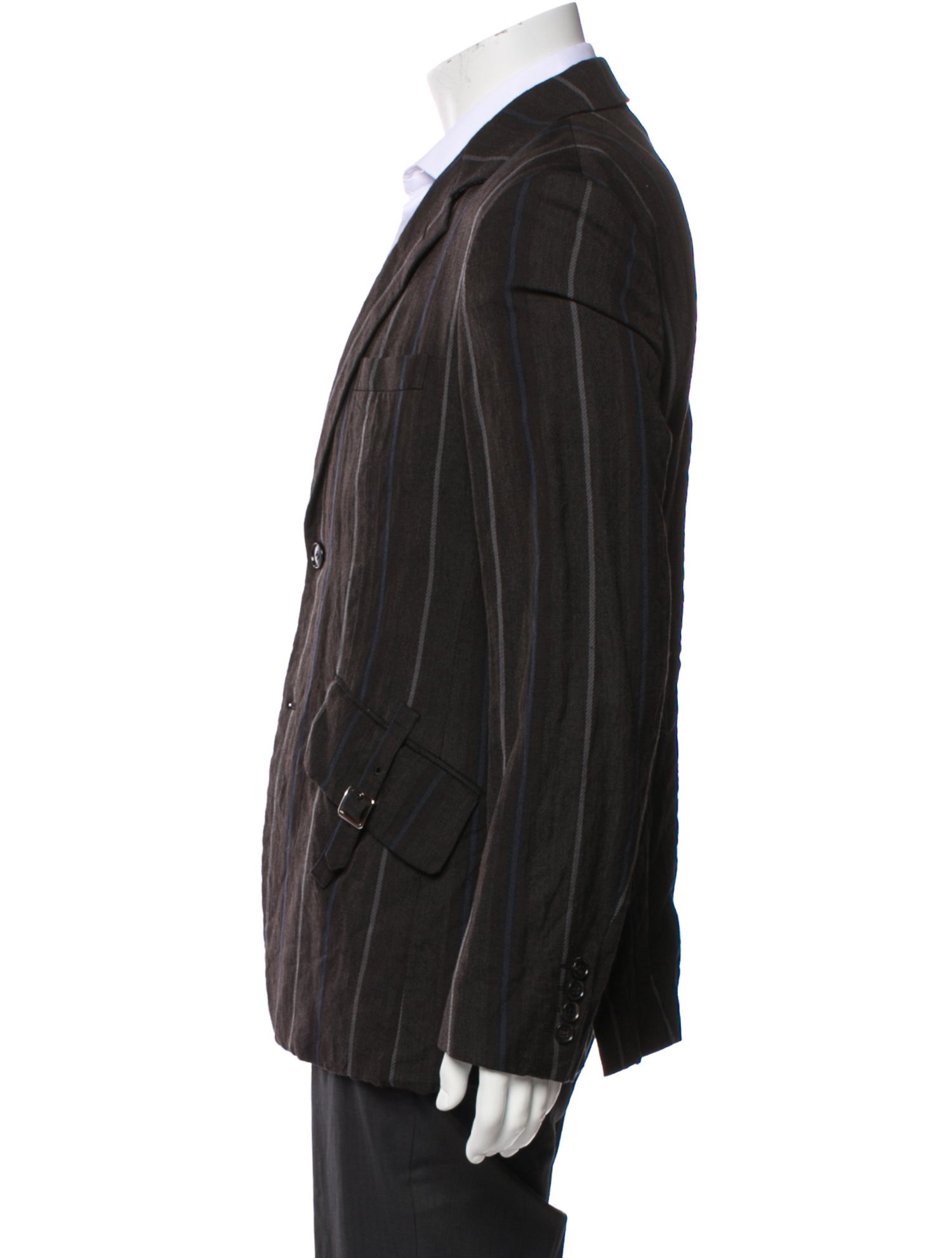 Comme des Garçons Homme Deux Wool Striped Blazer