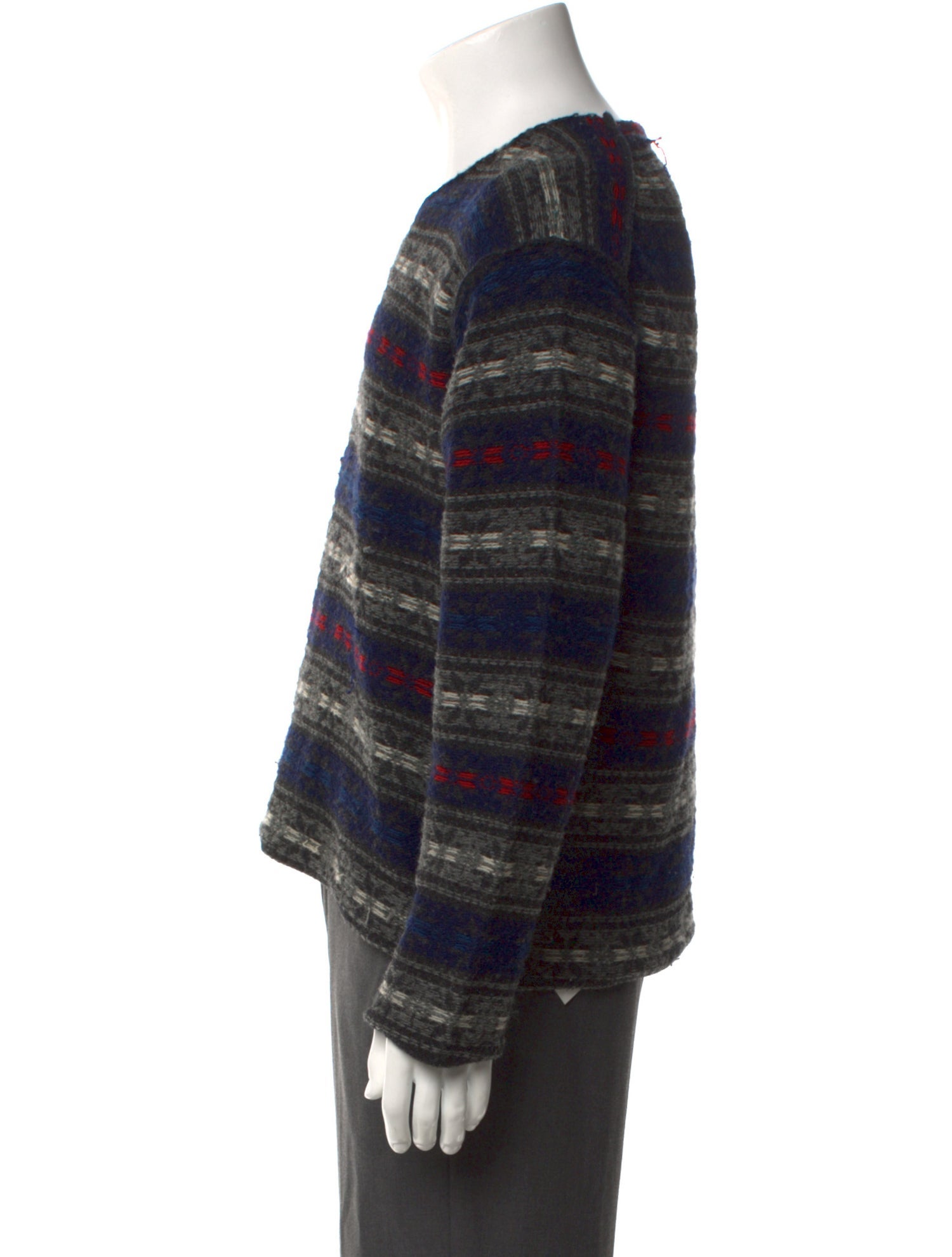 Comme des Garçons Homme Deux Wool Striped Pullover