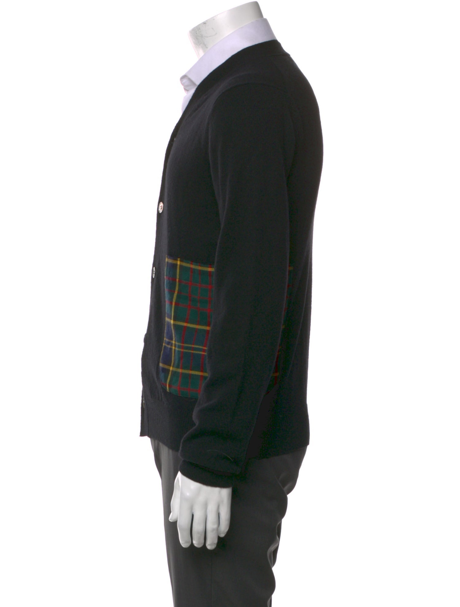 Comme des Garçons Homme Deux Wool V-Neck Cardigan