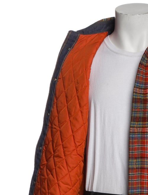 Junya Watanabe Comme des Garçons MAN x Levi's Wool Plaid Print Trucker Jacket