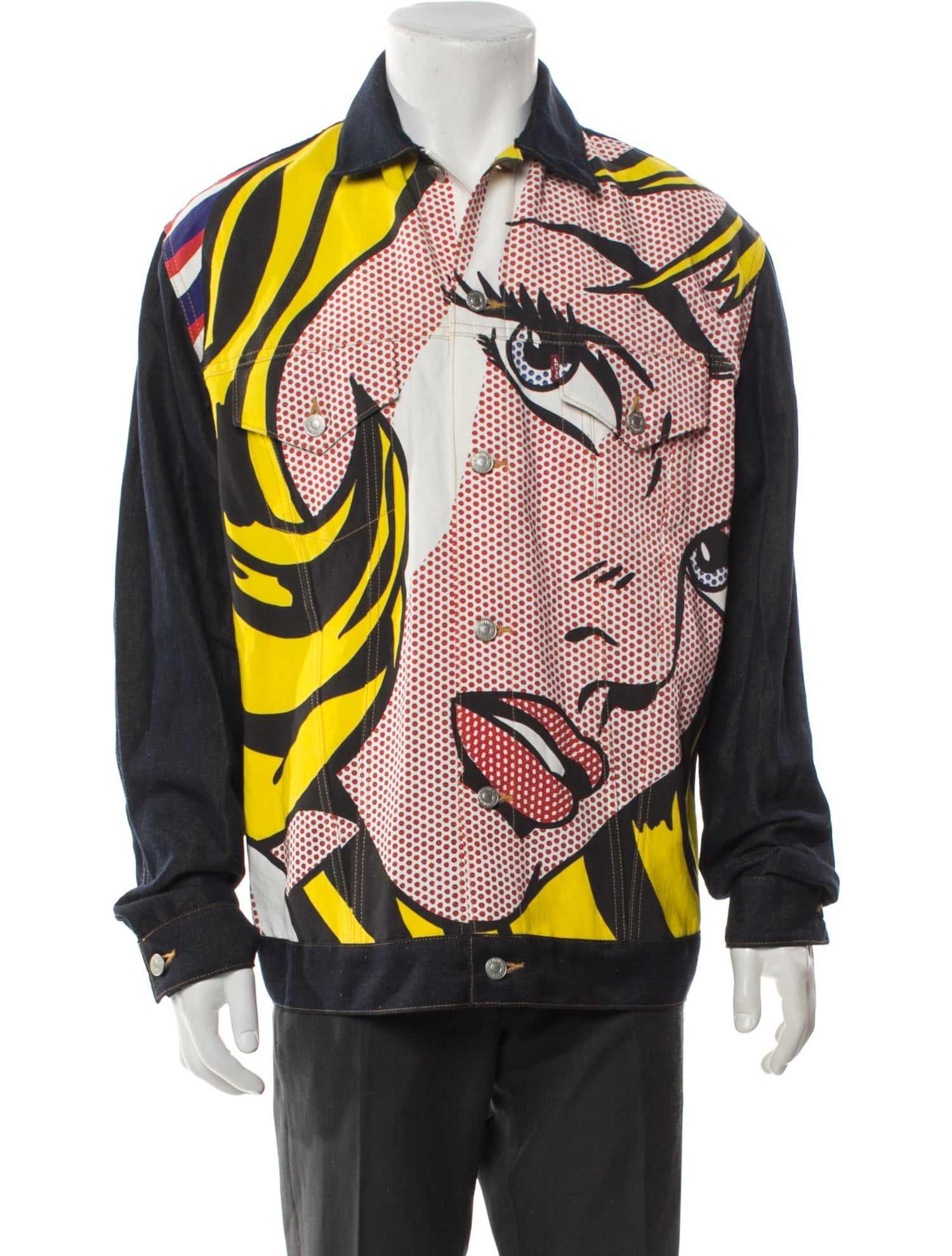 Junya Watanabe Comme des Garçons MAN x Levi's x Roy Lichtenstein 'Girl with Hair Ribbon' Printed Jacket