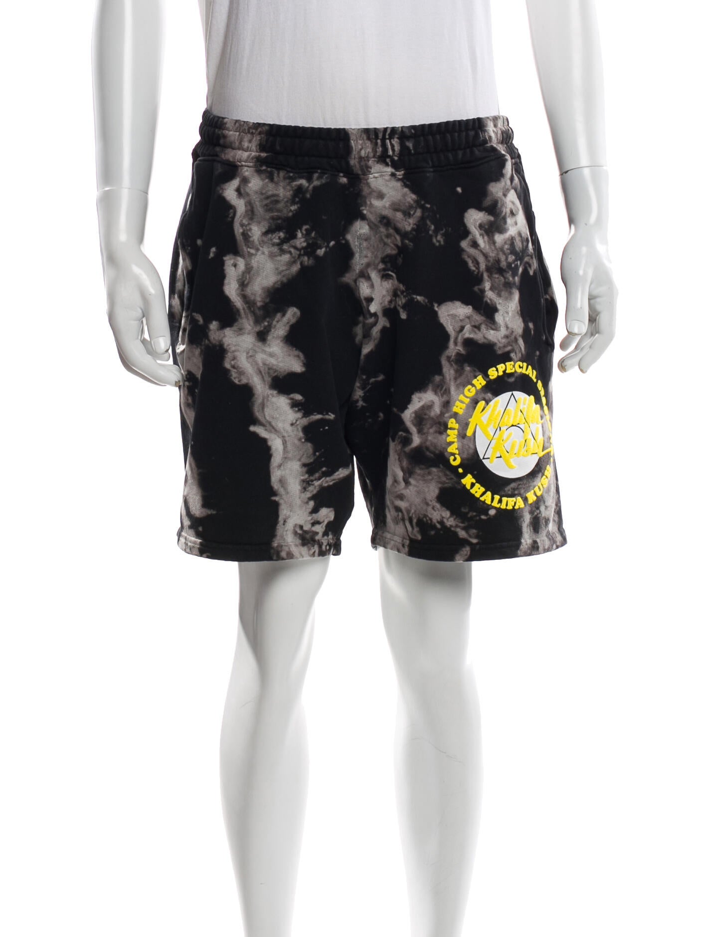 Camp High Tie-Dye Print Jogger Shorts