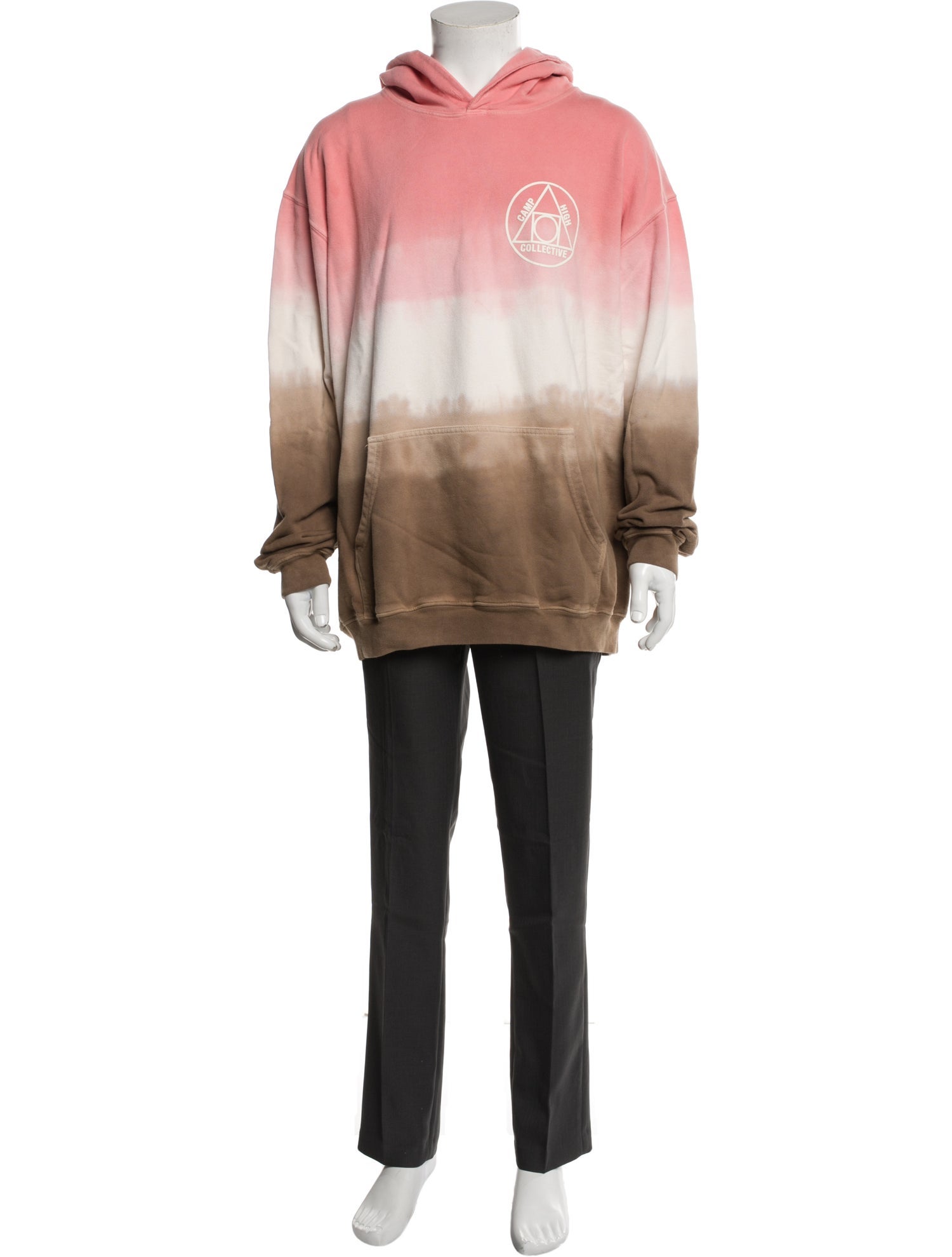 Camp High Tie-Dye Print Crew Neck Hoodie