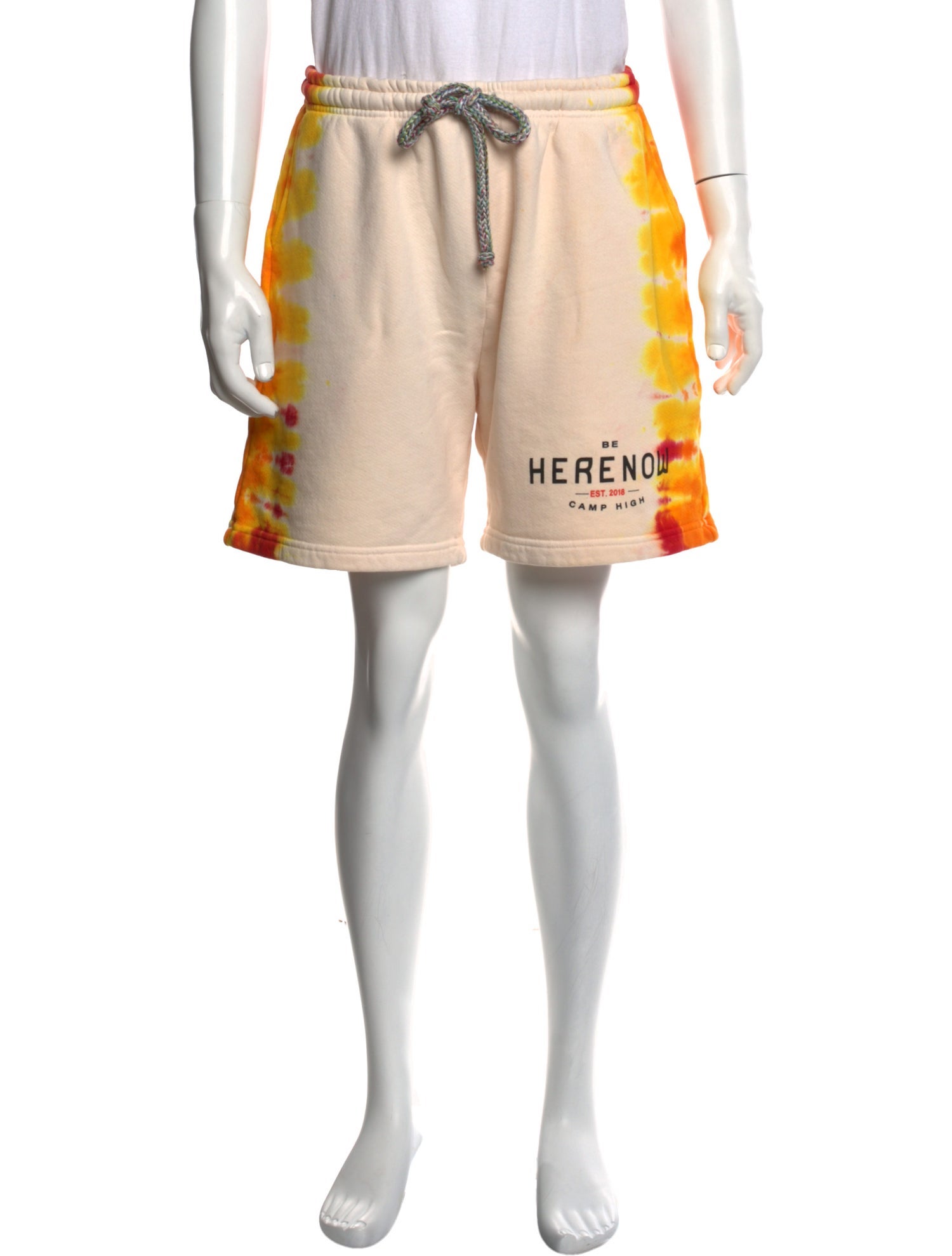 Camp High Tie-Dye Print Jogger Shorts