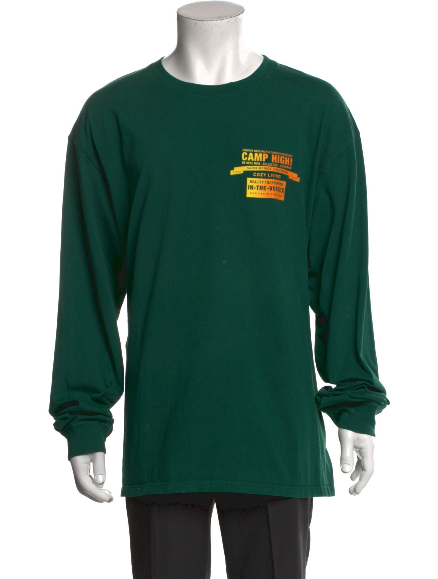 Camp High Graphic Print Crew Neck Sweatshirt