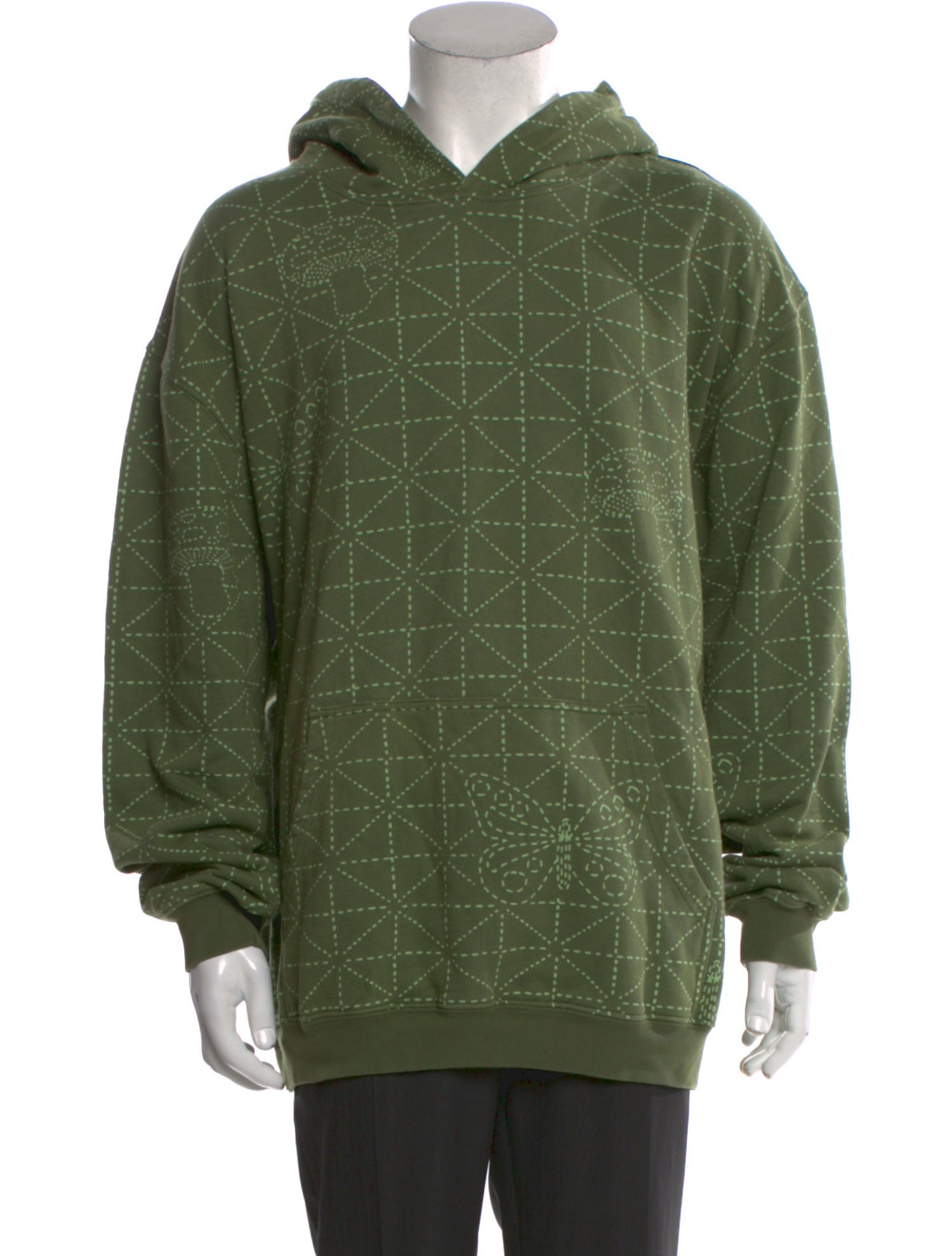 Camp High Printed Crew Neck Hoodie