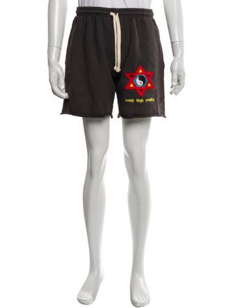 Camp High Graphic Print Jogger Shorts