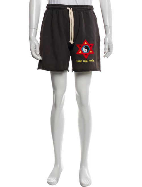 Camp High Graphic Print Jogger Shorts