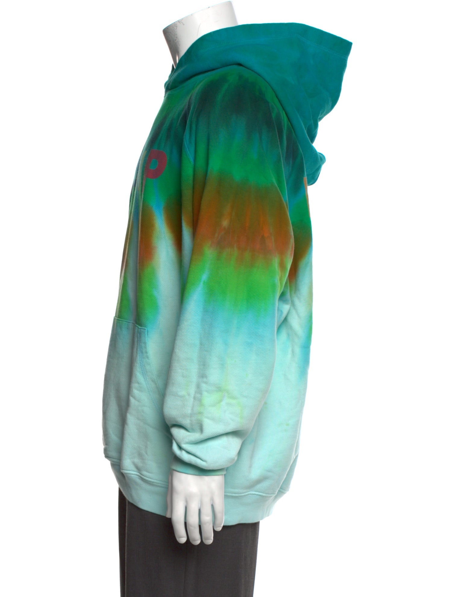 Camp High Tie-Dye Print Crew Neck Hoodie