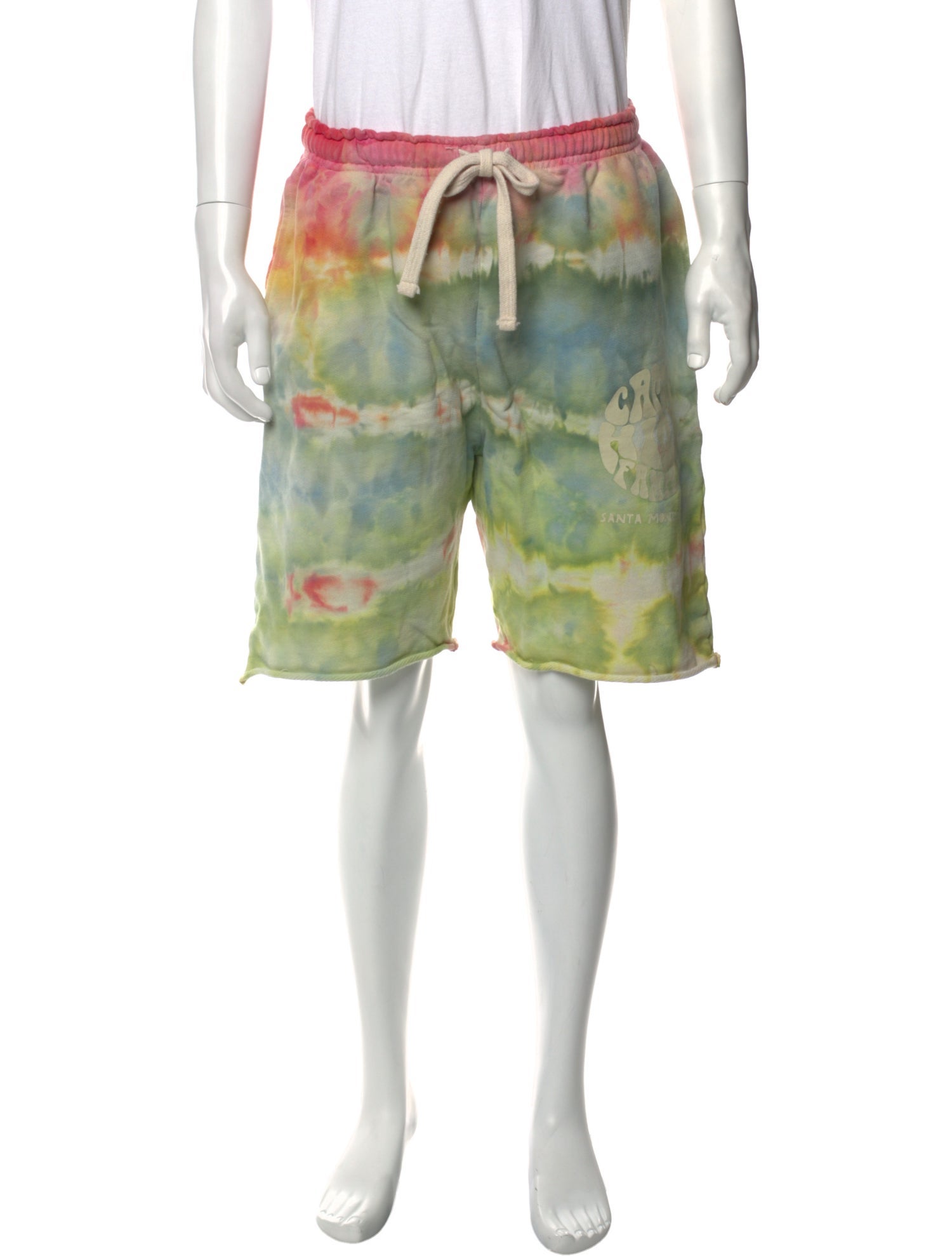 Camp High Tie-Dye Print Athletic Shorts