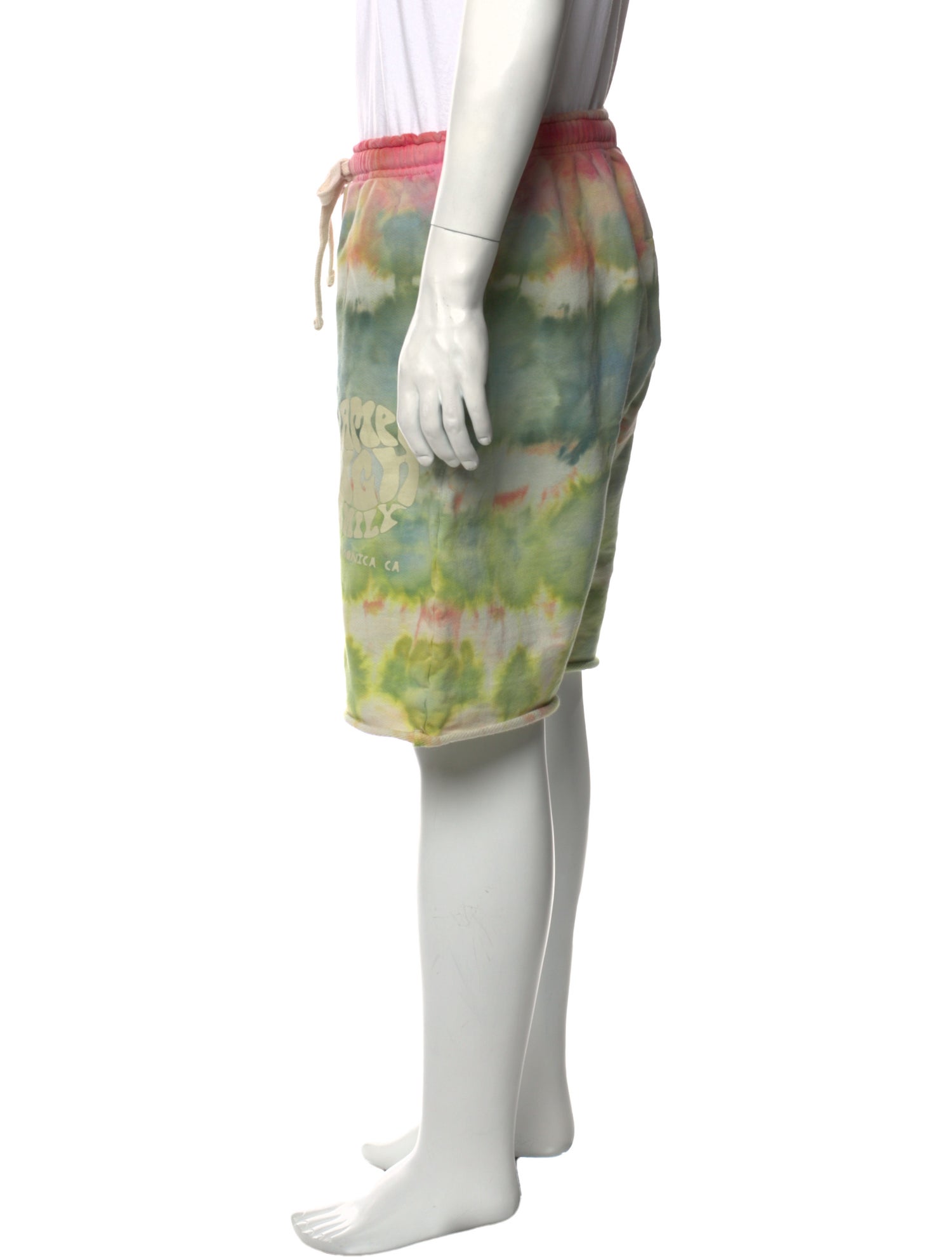 Camp High Tie-Dye Print Athletic Shorts