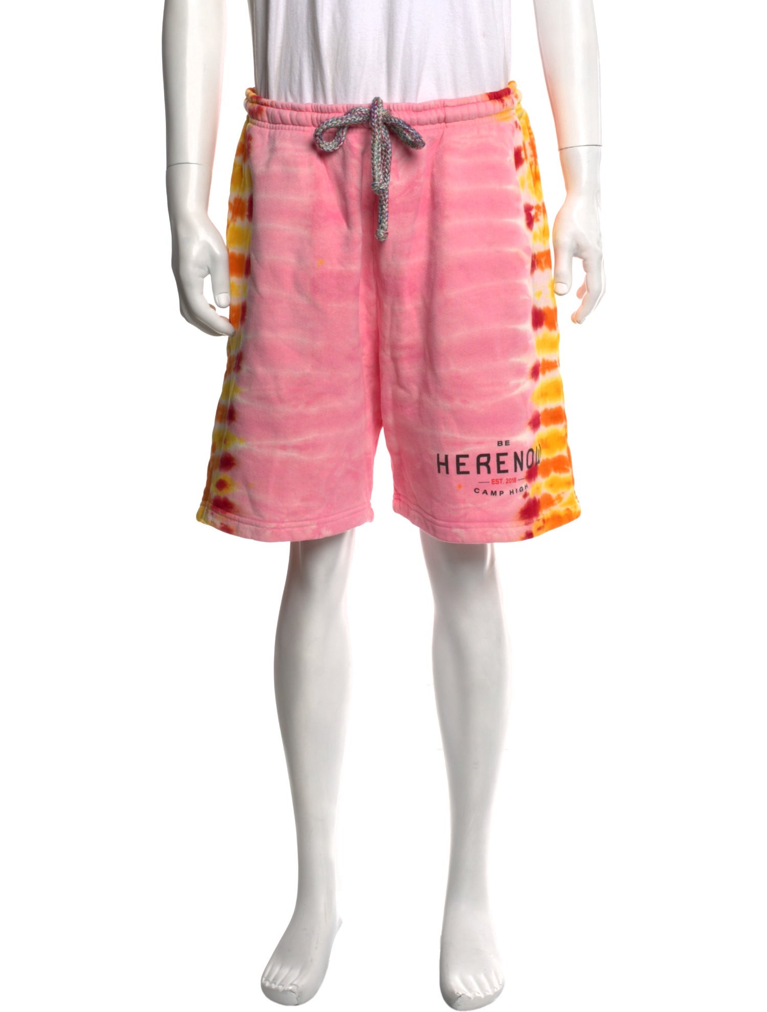 Camp High Graphic Print Jogger Shorts