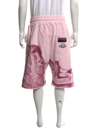 Camp High Graphic Print Jogger Shorts