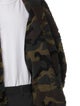 Camp High Camouflage Print Mock Neck Cardigan