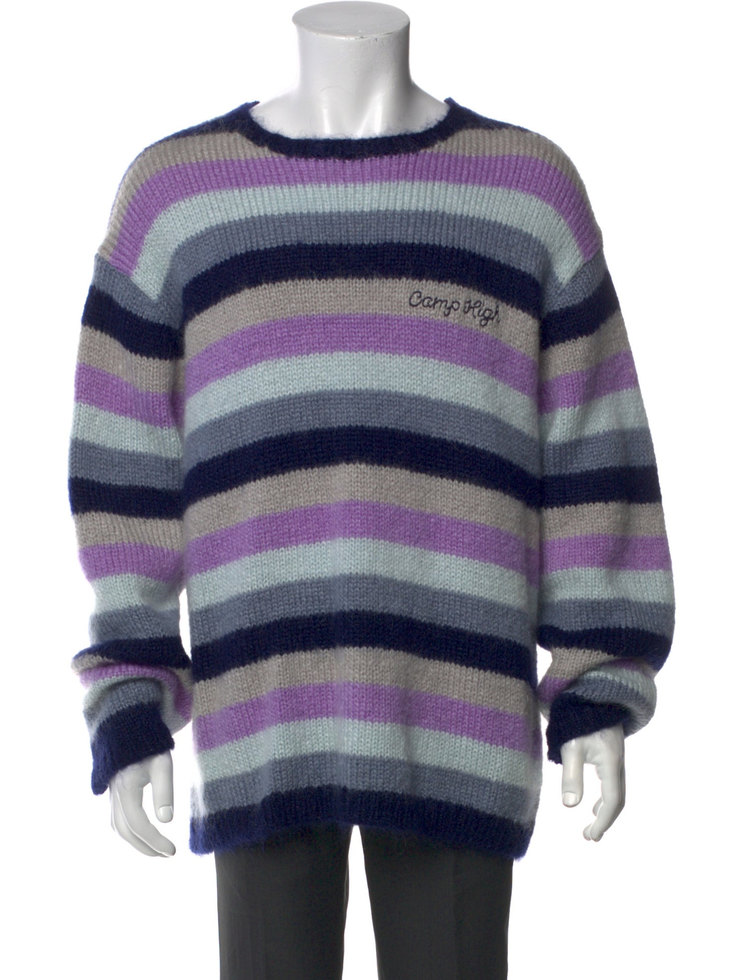 Camp High Mohair Striped Pullover