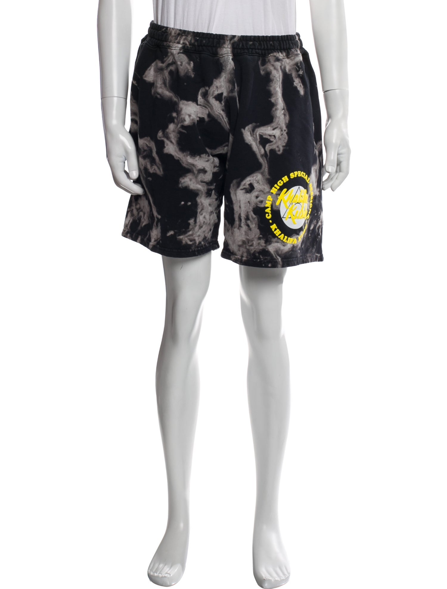 Camp High Tie-Dye Print Jogger Shorts