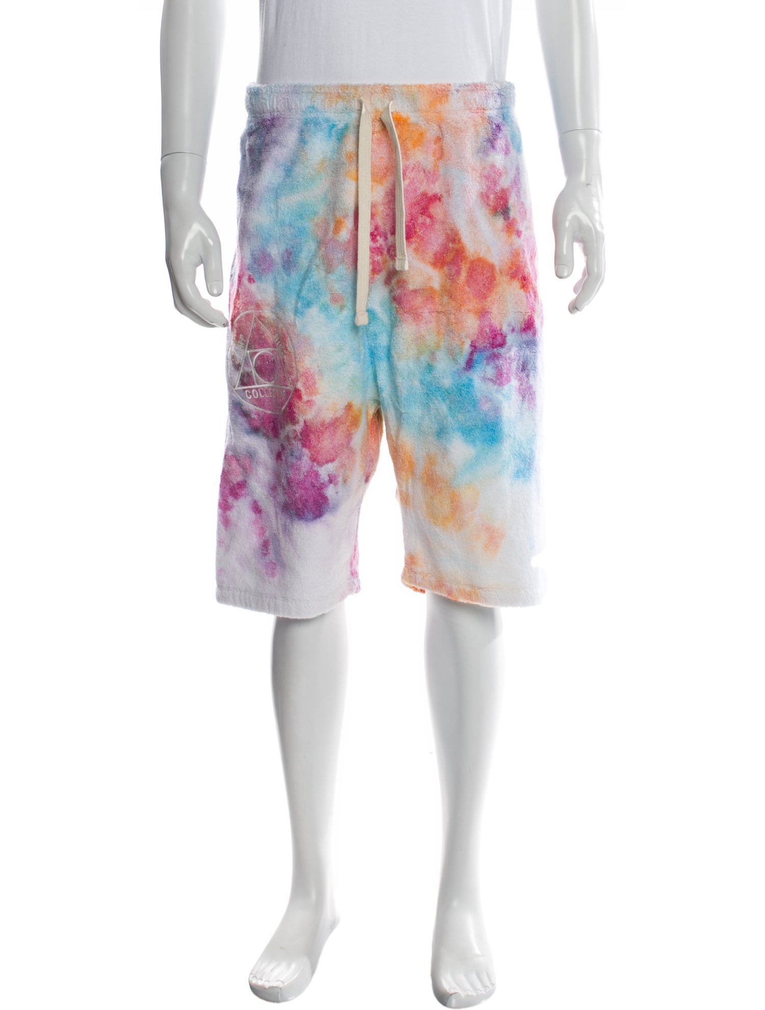 Camp High Tie-Dye Print Jogger Shorts