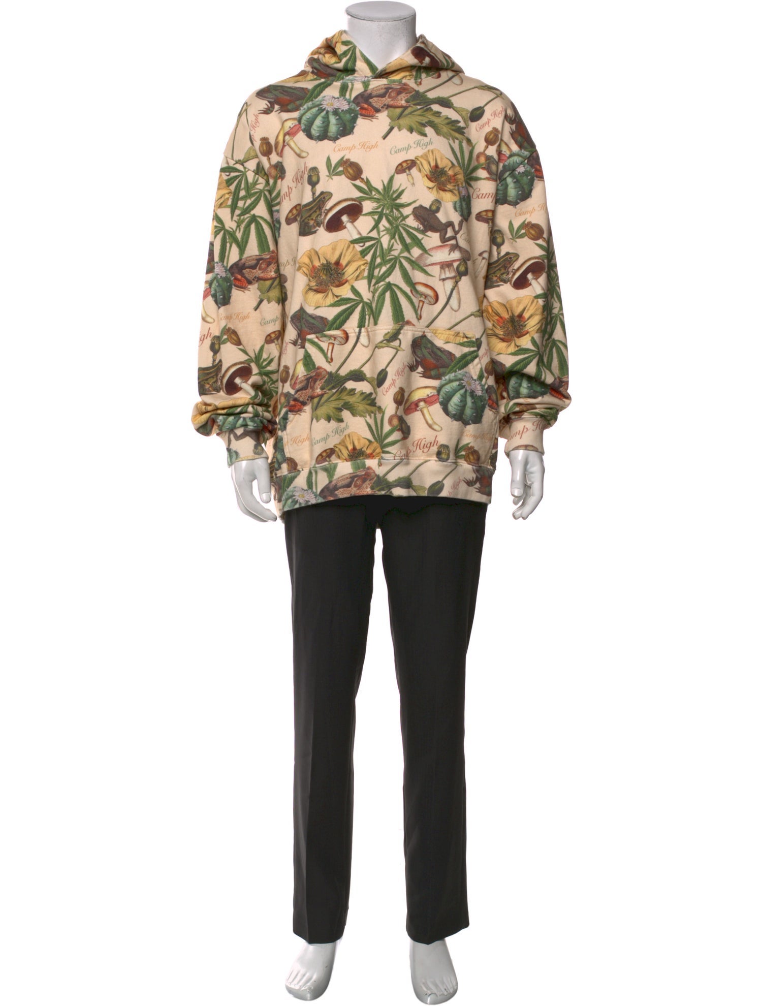 Camp High Printed Crew Neck Hoodie