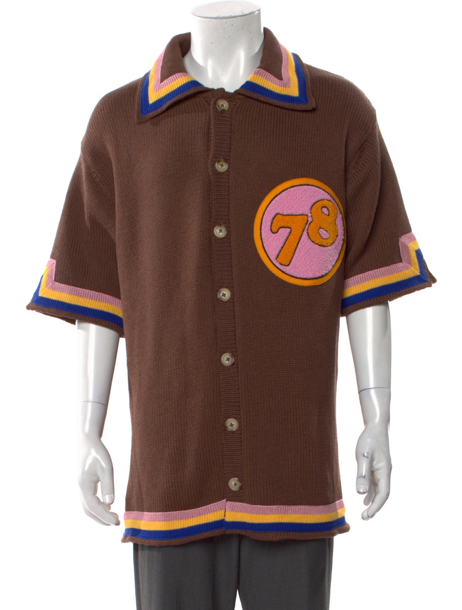 Camp High Striped Collar Cardigan