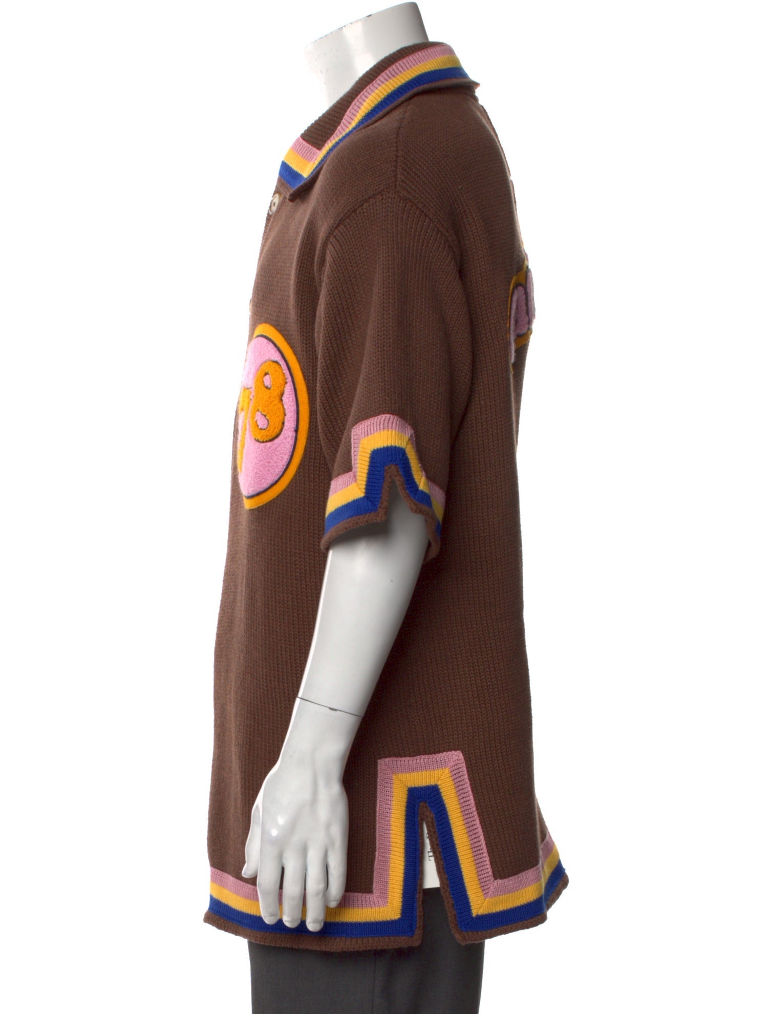 Camp High Striped Collar Cardigan