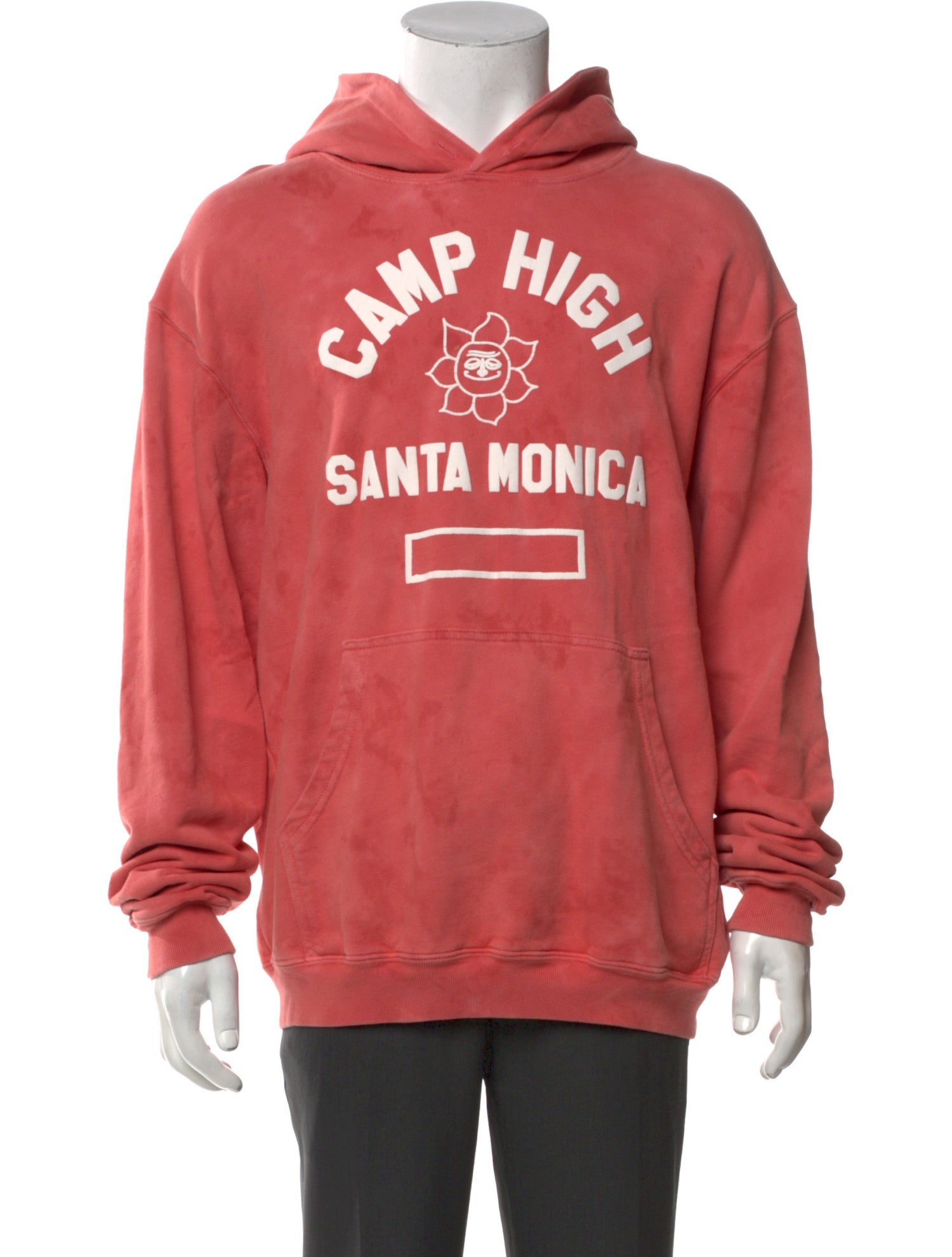 Camp High Graphic Print V-Neck Hoodie