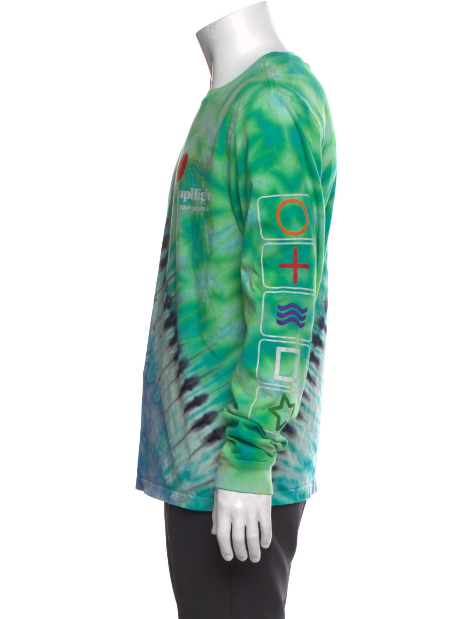 Camp High Tie-Dye Print Crew Neck T-Shirt