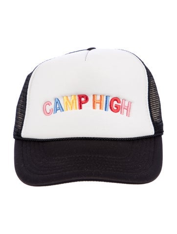 Pre-owned Camp High Mesh Baseball Hat In Black