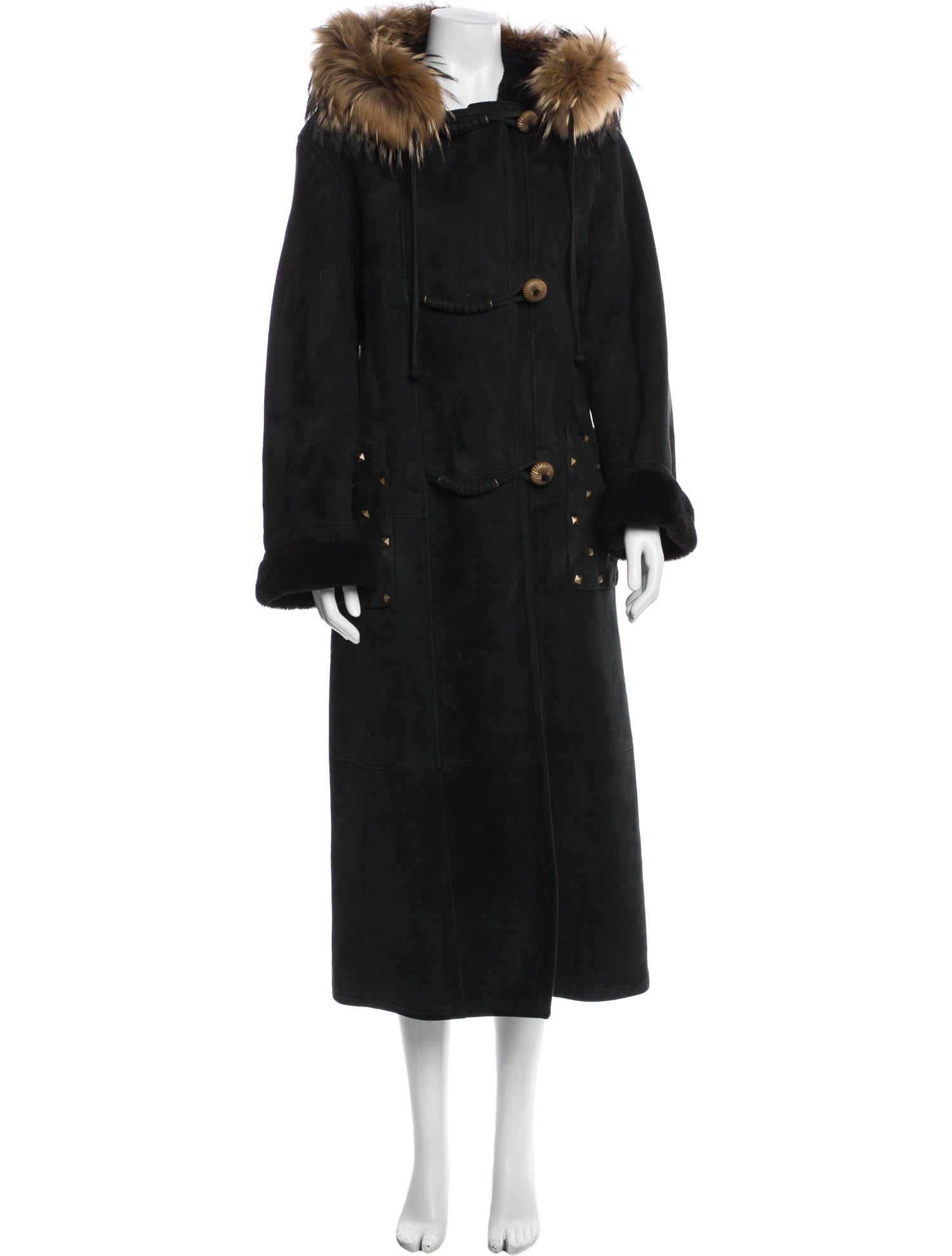 Christia by Hana K Suede Faux Fur Coat