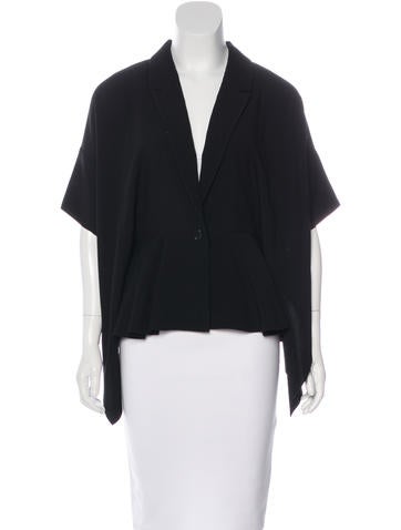 Chalayan Raw-Edged Notch-Lapel Jacket