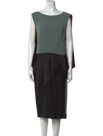 Chalayan Bateau Neckline Midi Length Dress
