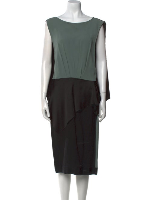 Chalayan Bateau Neckline Midi Length Dress