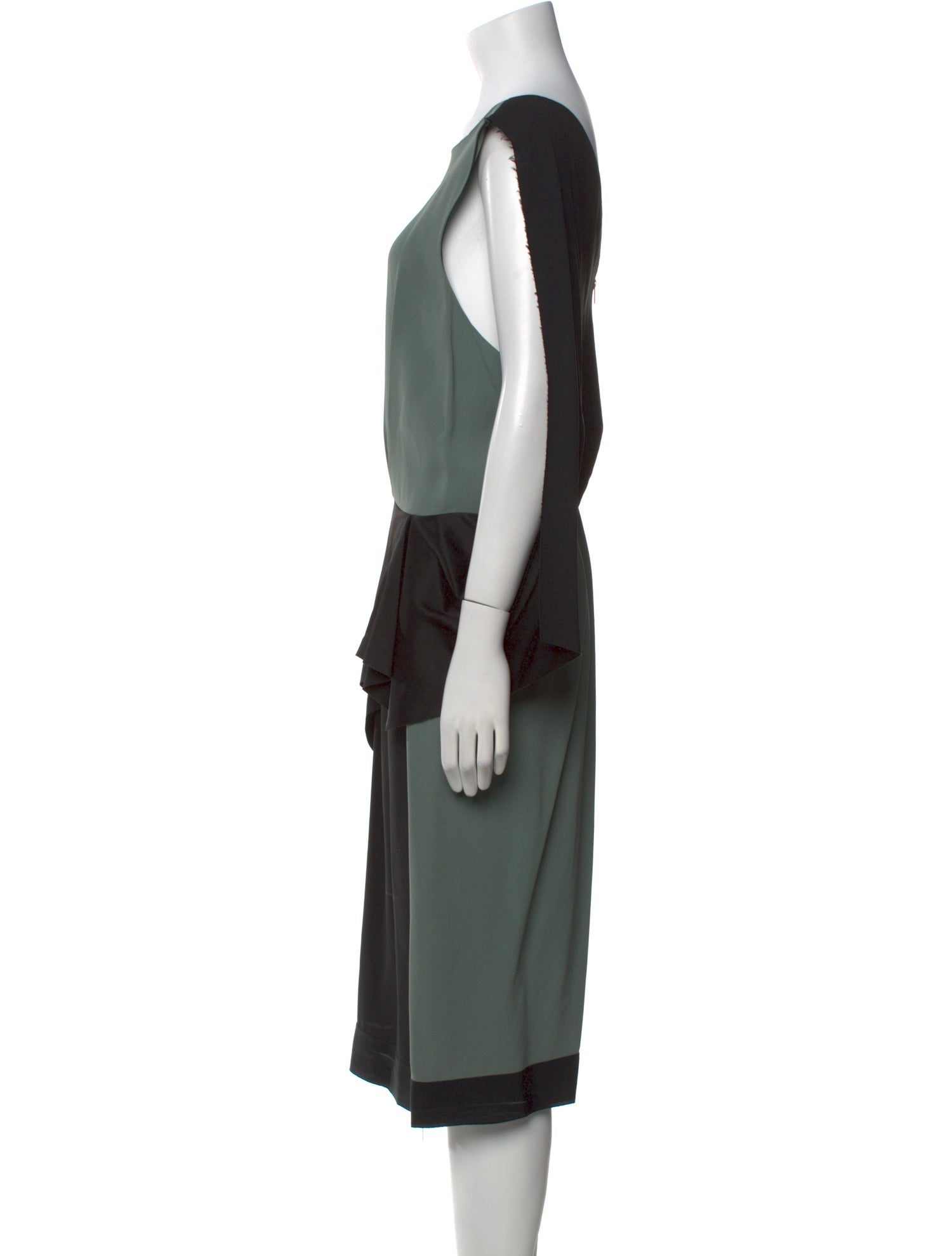 Chalayan Bateau Neckline Midi Length Dress