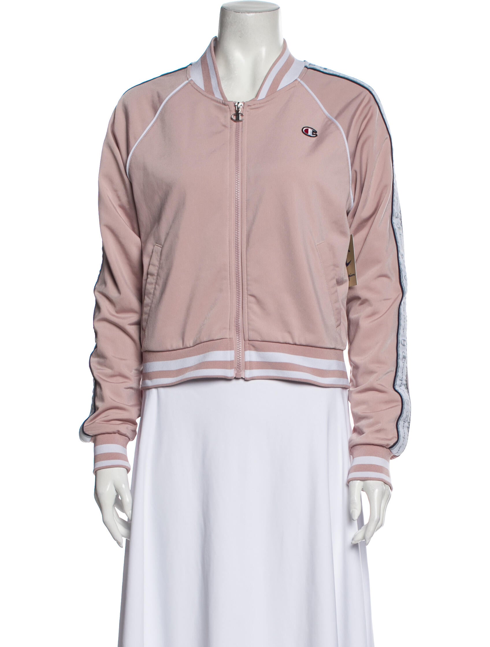 champion bomber jacket pink