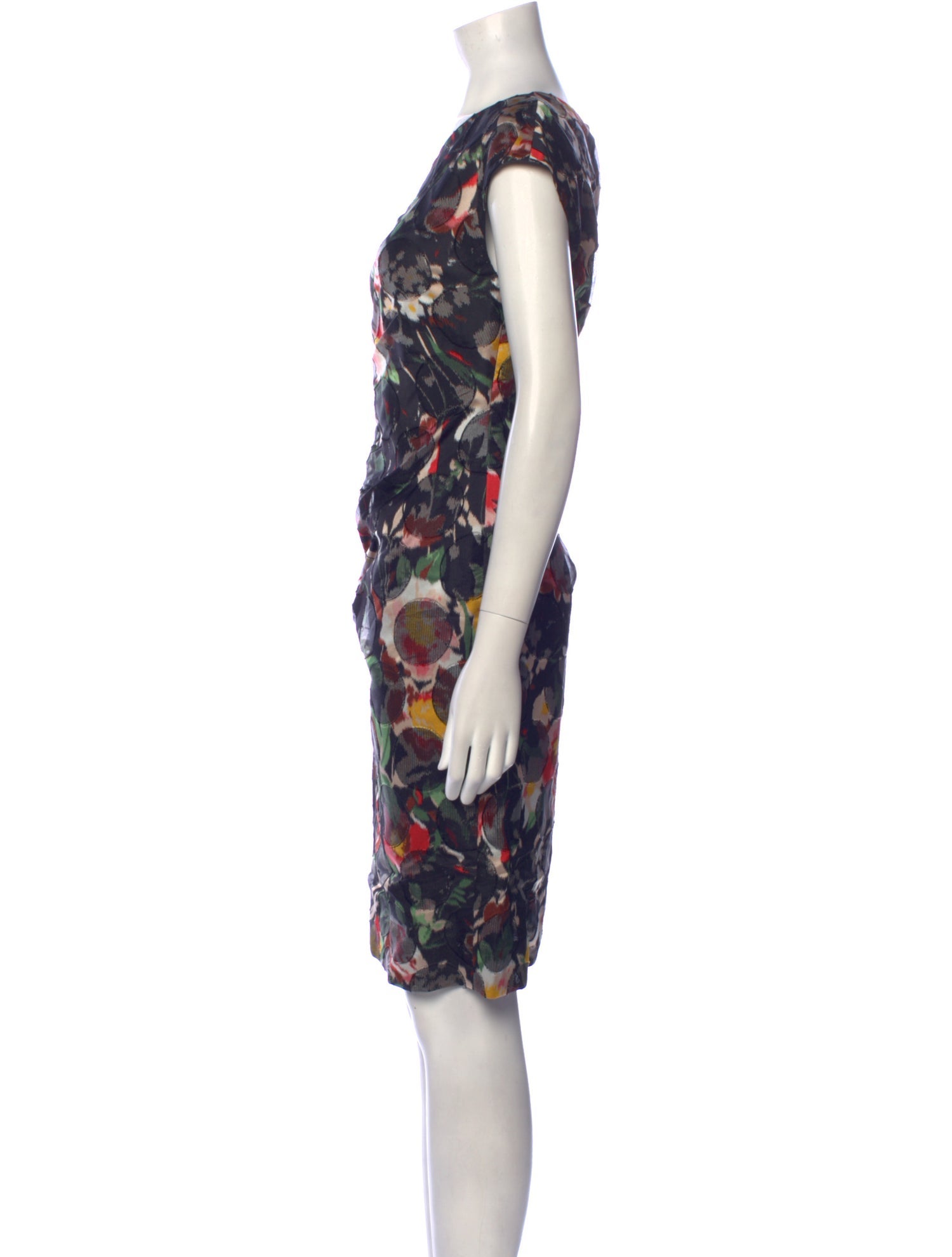 Charlotte Brody Floral Print Knee-Length Dress