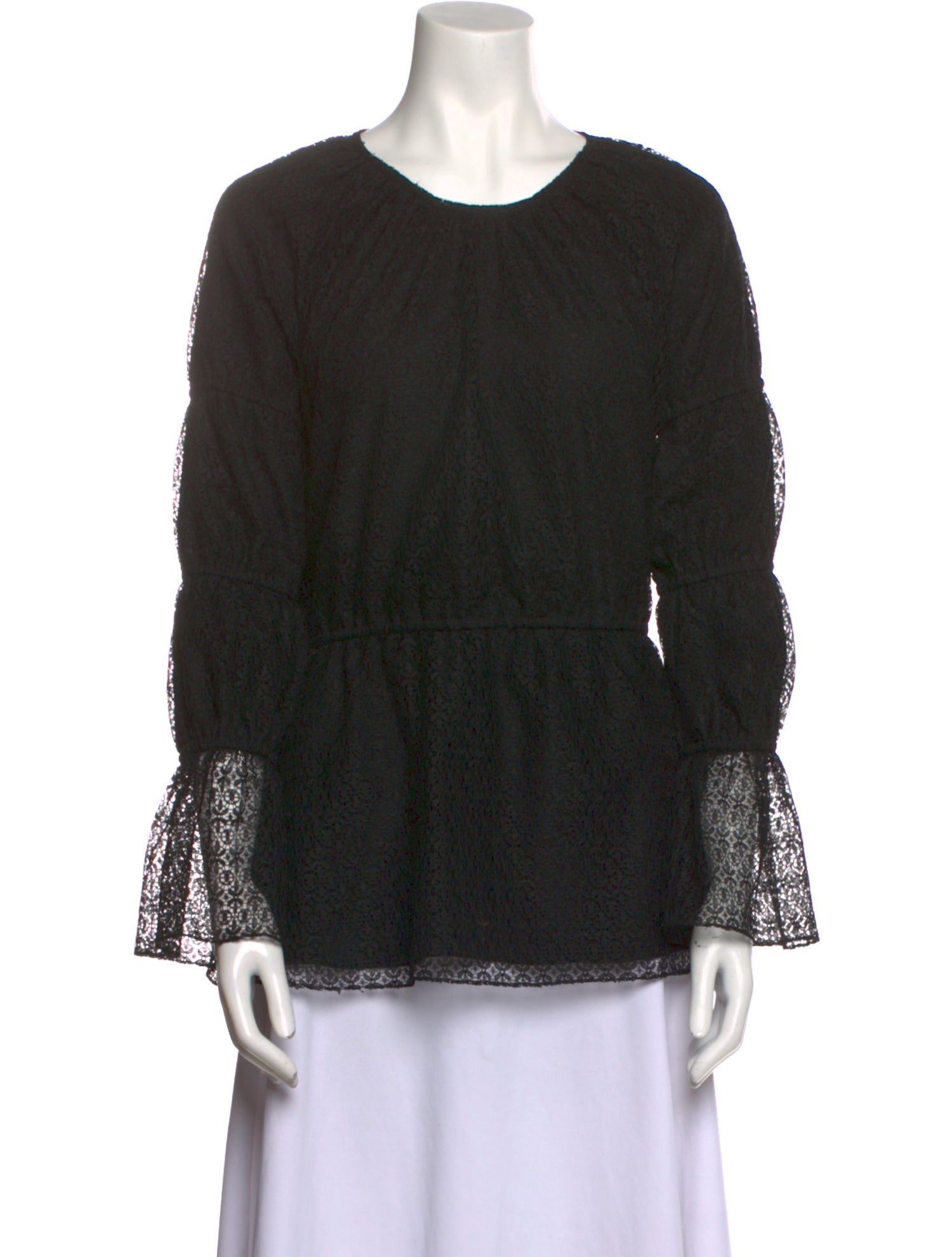 Charlotte Brody Scoop Neck Long Sleeve Blouse