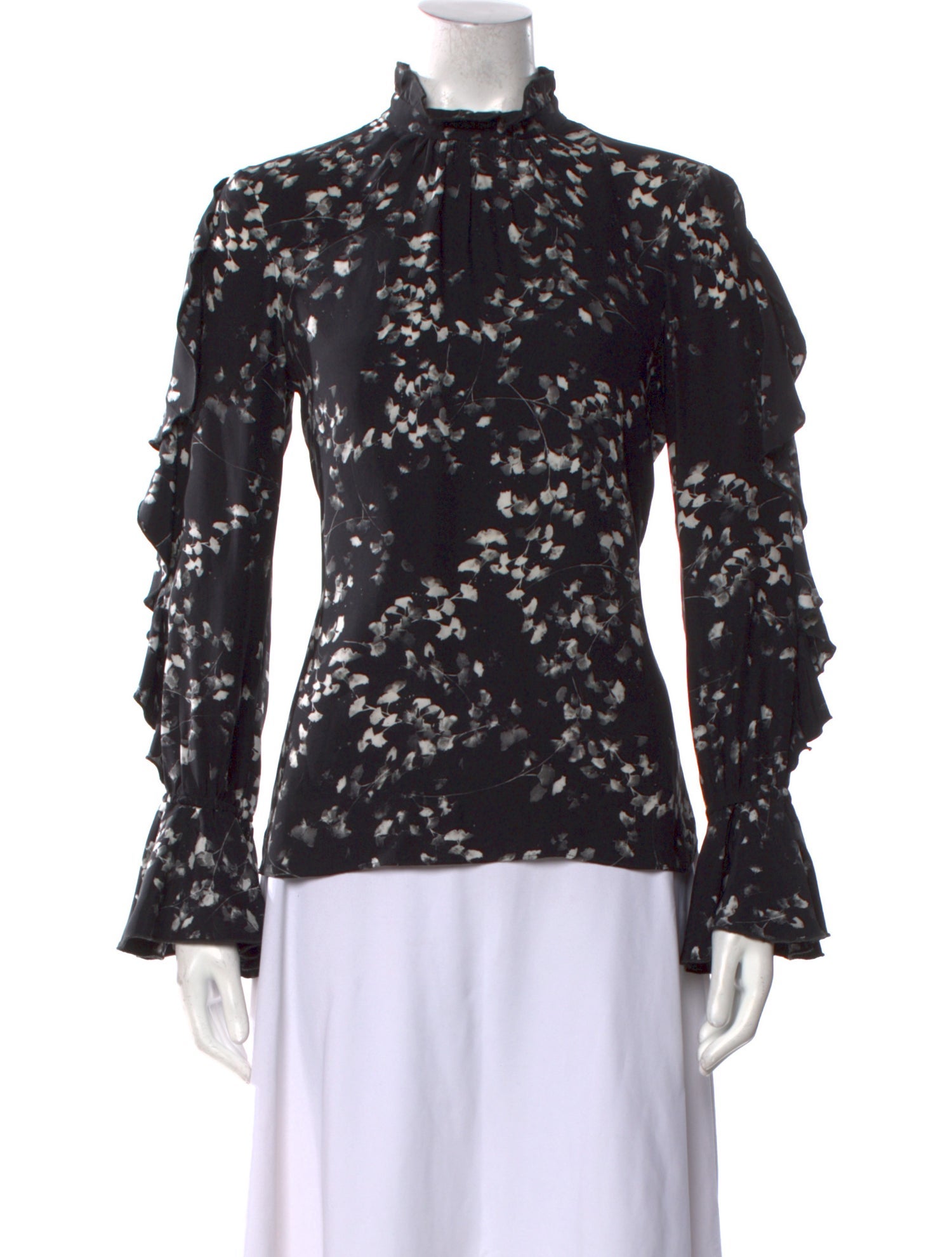 Charlotte Brody Silk Lace Pattern Blouse