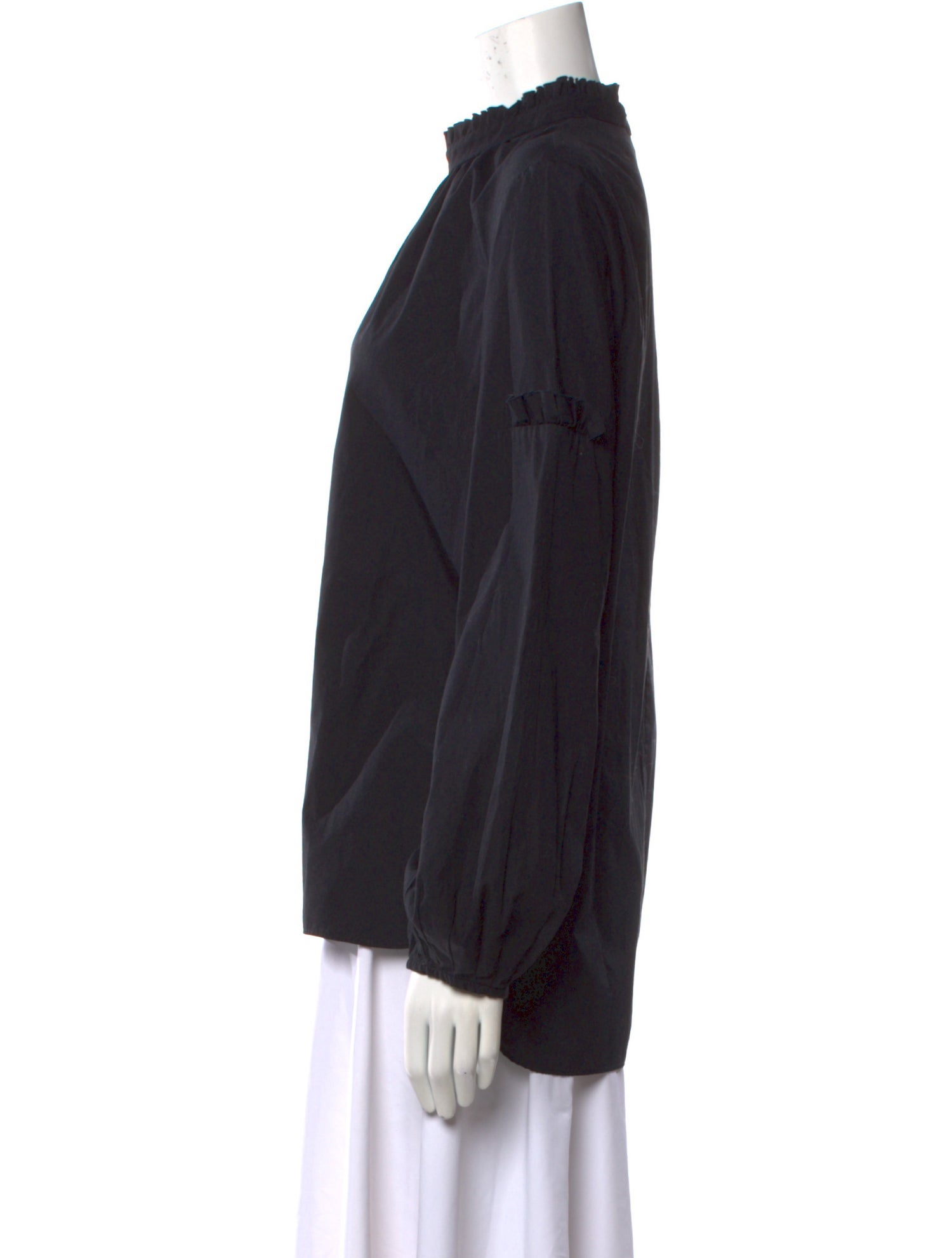 Charlotte Brody Mock Neck Long Sleeve Blouse