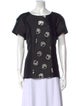 Charlotte Brody Graphic Print Scoop Neck T-Shirt